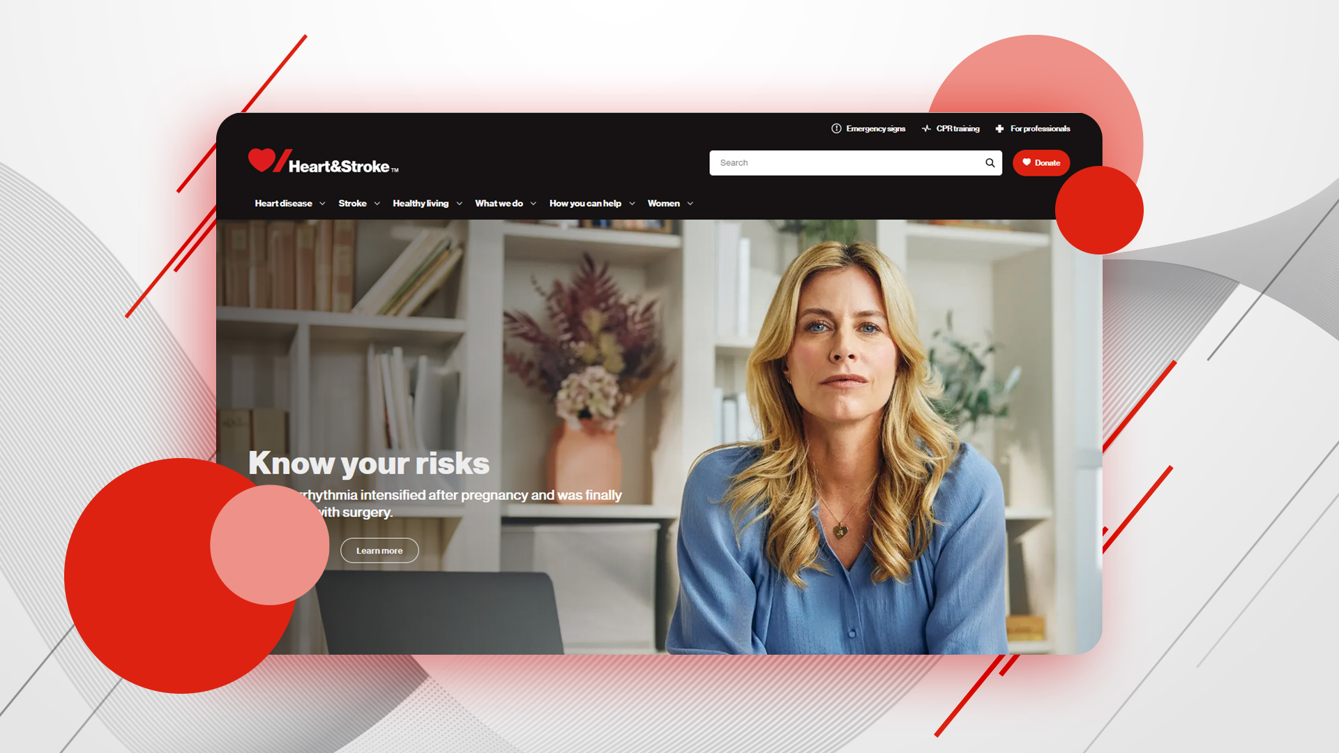 Heart and Stroke Foundation of Canada website project by Pragmatica