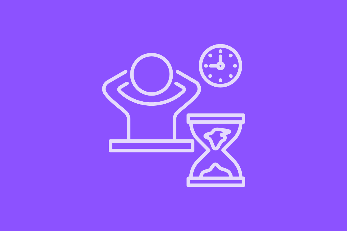 Poor sense of time can lead to procrastination.
