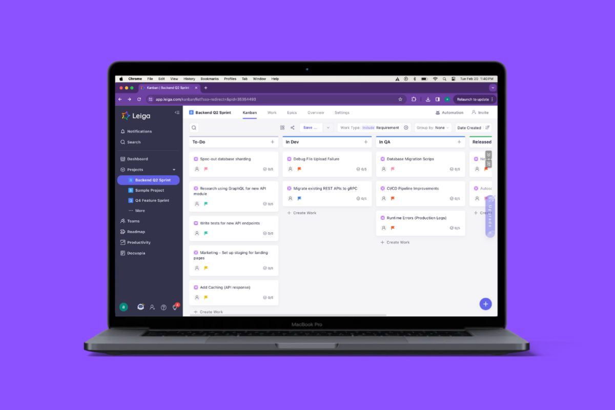 Leiga is an affordable project management tool in 2025