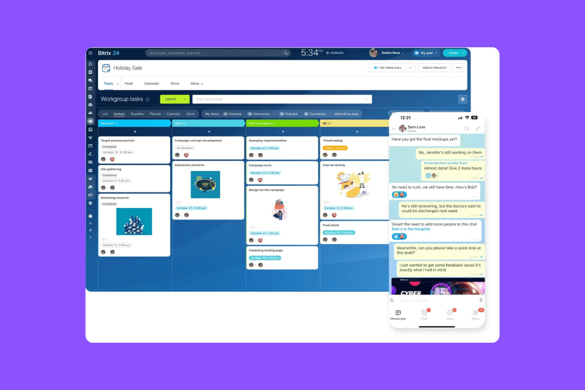 Bitrix24 is n all-in-one business tool
