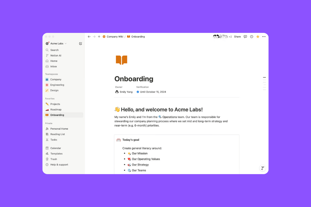 Notion is a versatile collaboration platform