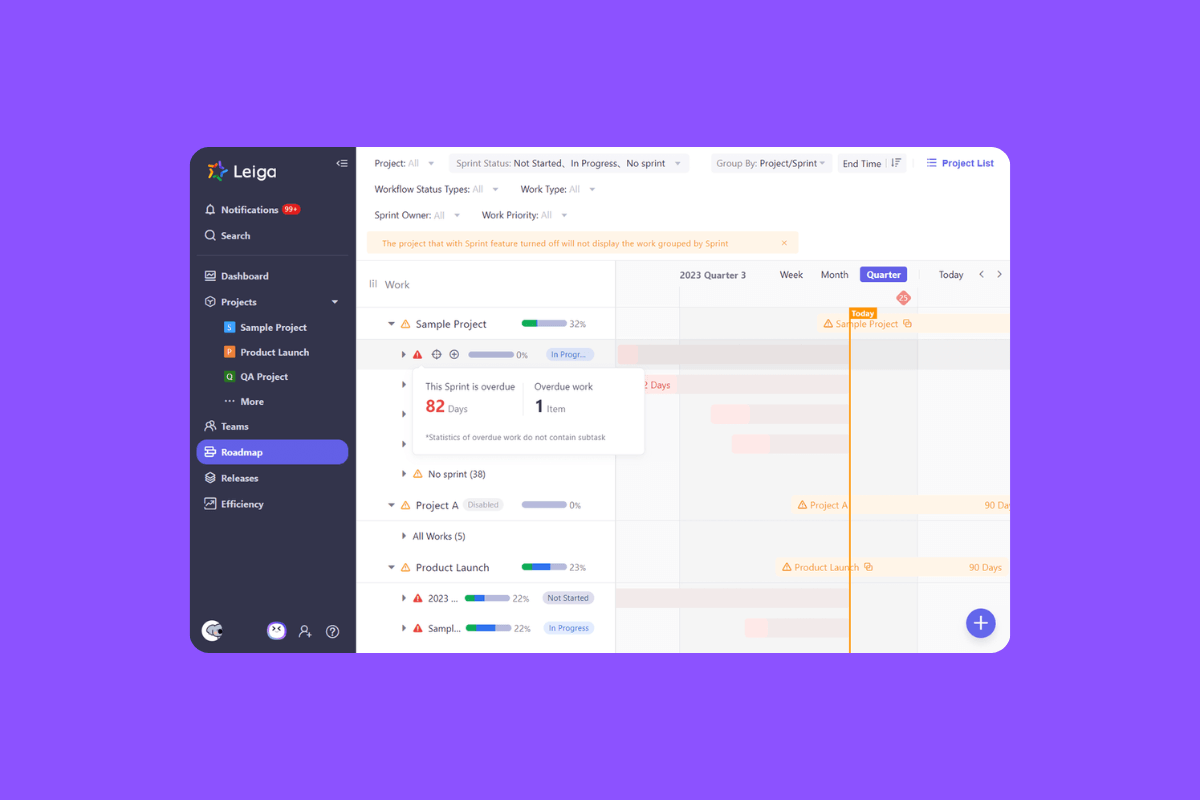 Plan your projects with Leiga's AI-driven platform