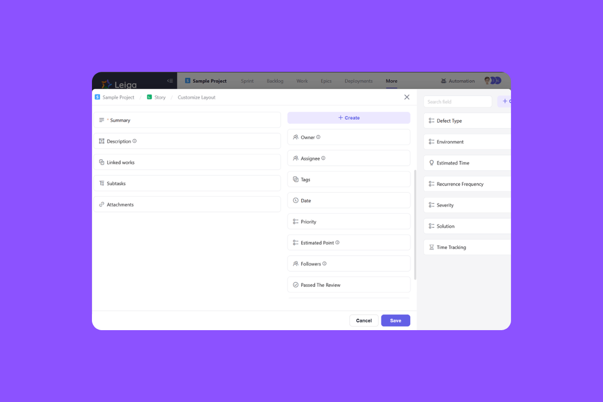 Templates and frameworks you can customize with Leiga