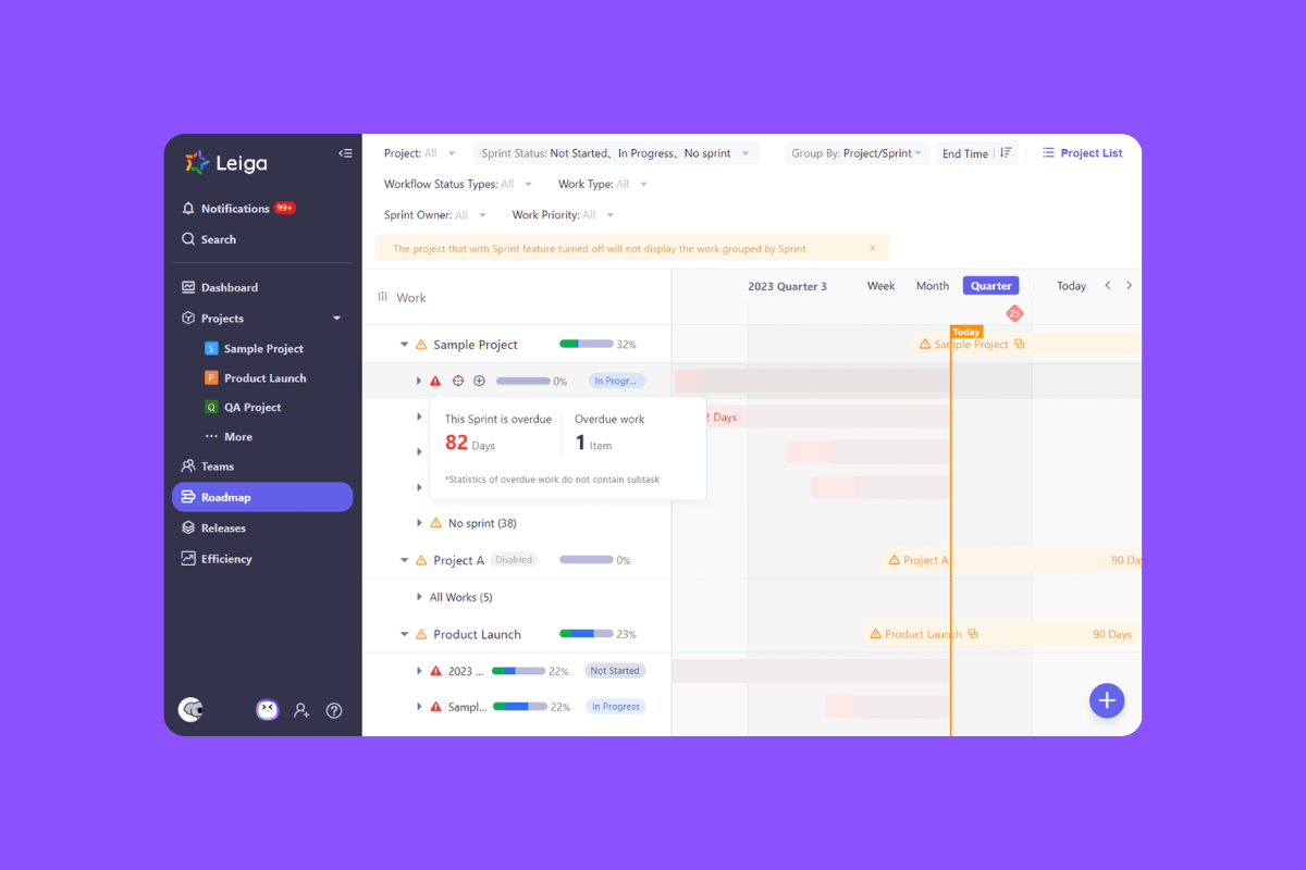 Experience effortless project management with Leiga