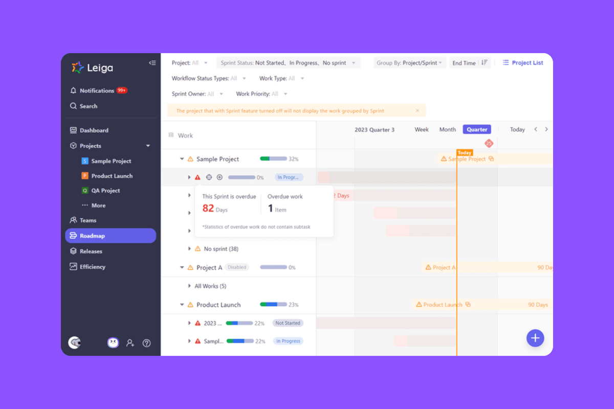 Leiga offers better visibility, reporting, and alignment for teams.