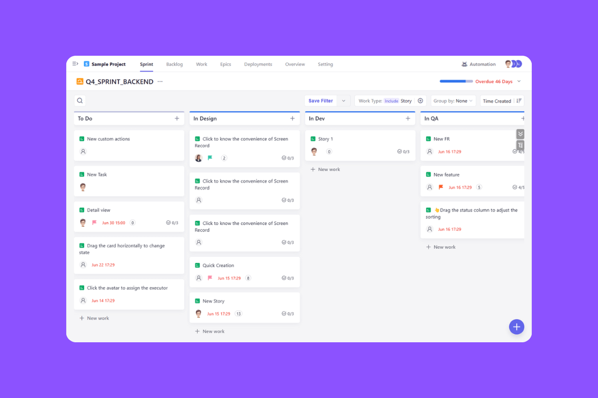 Optimize your projects with sprint templates