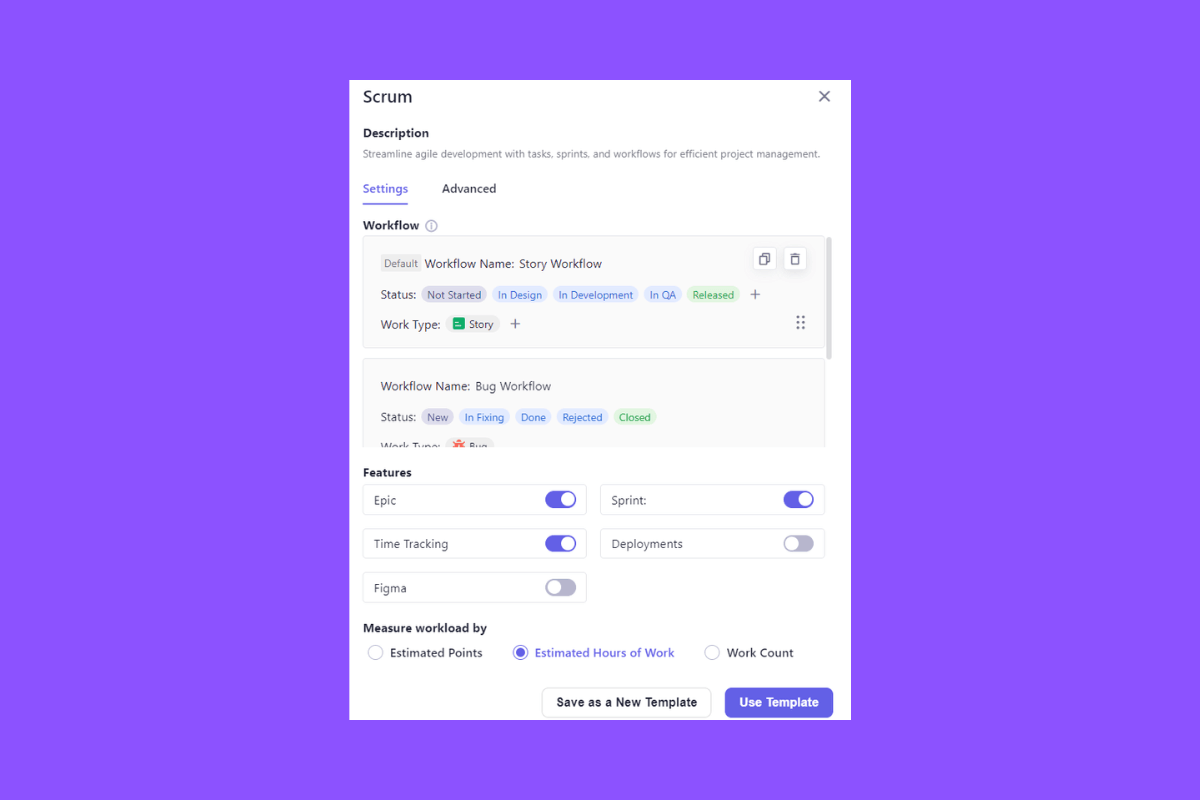 Leiga's scrum template