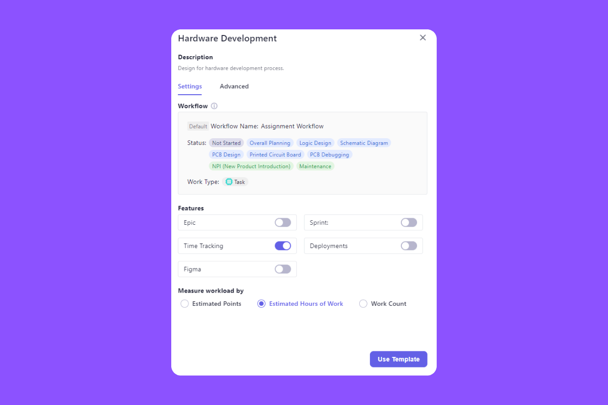 Hardware Development Board template