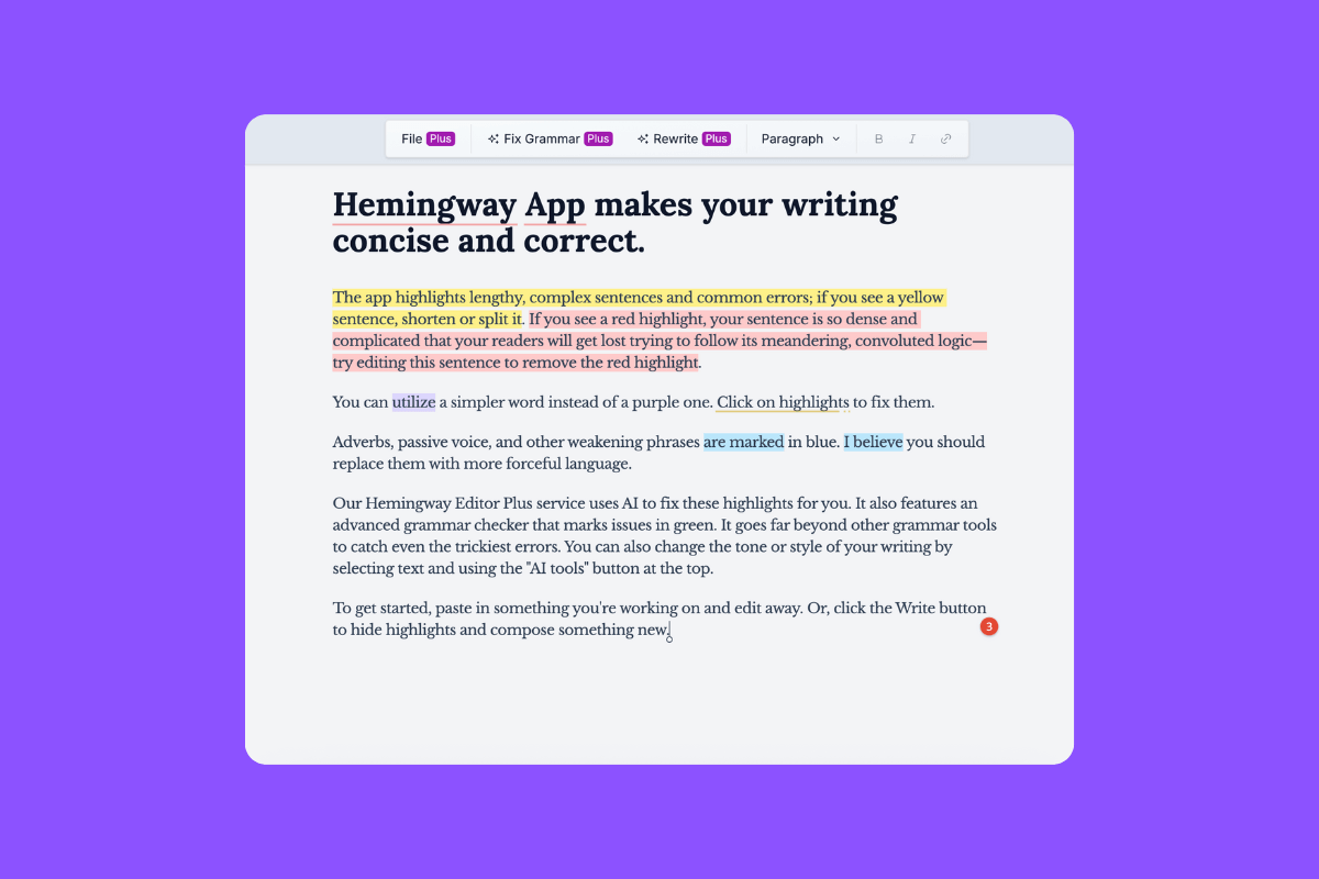 Hemingway Editor