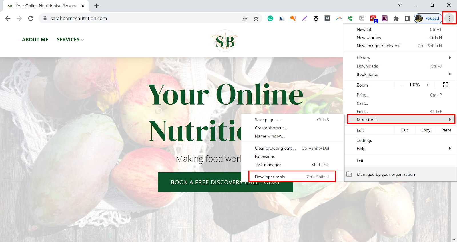 Select in the fox browser 'inspect' for GA-4 photo