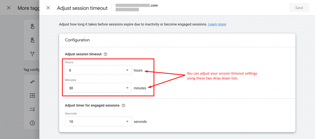 ga-4 adjust session timeout photo