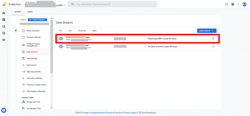 ga4 data stream photo