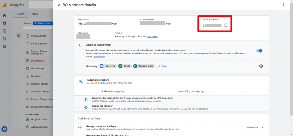 google analytics 4 tracking id photo