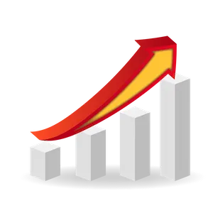 Website traffic growth chart