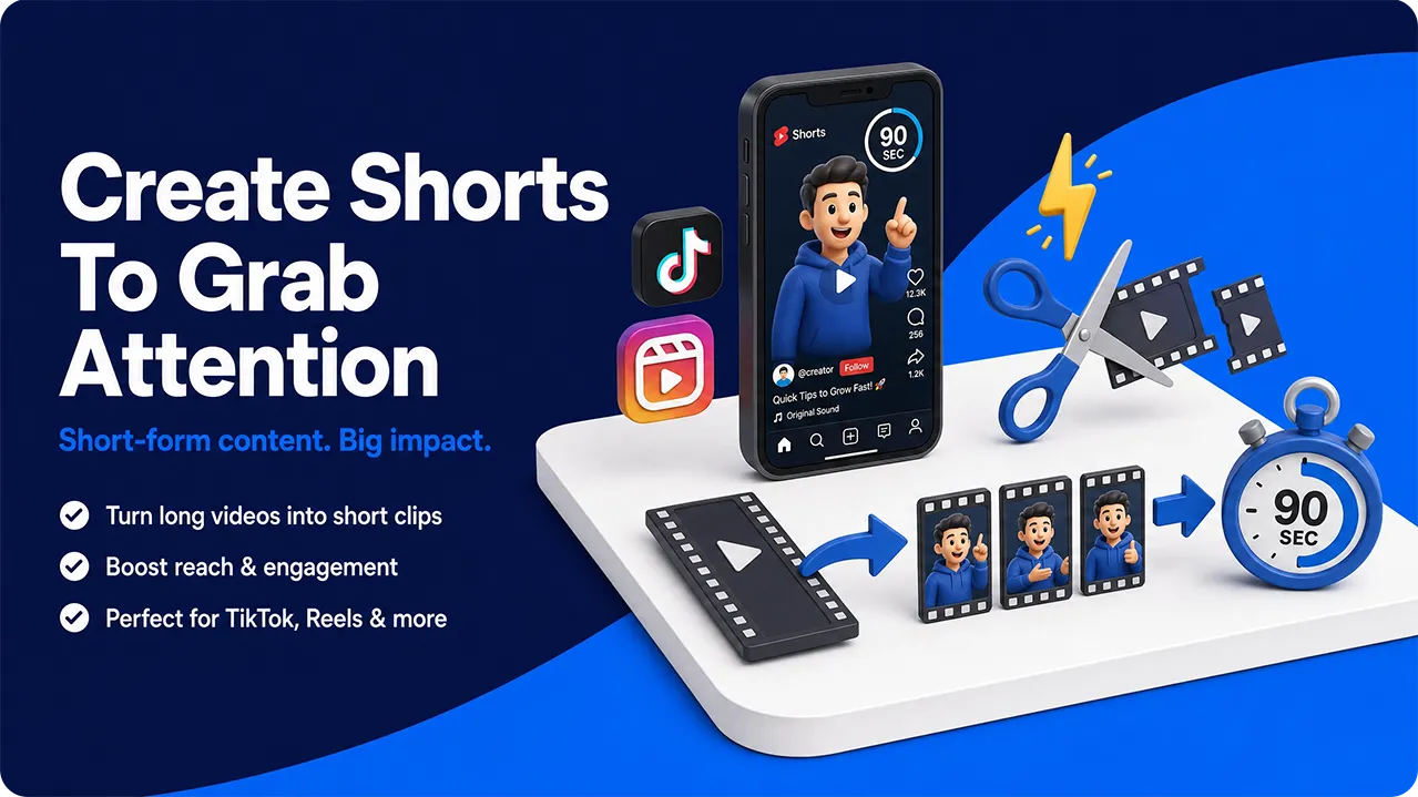 Turning long videos into short clips for social media engagement