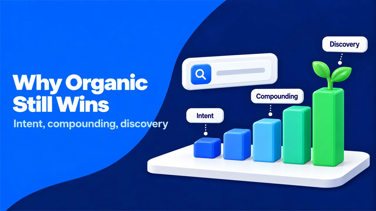 Why organic traffic still wins: search intent, compounding growth and discovery of new visitors