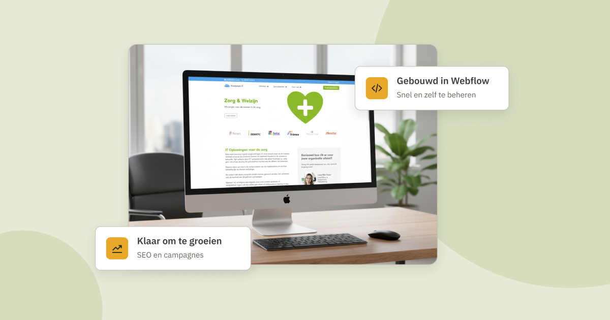 Klantcase Kooijman IT: nieuwe Webflow website