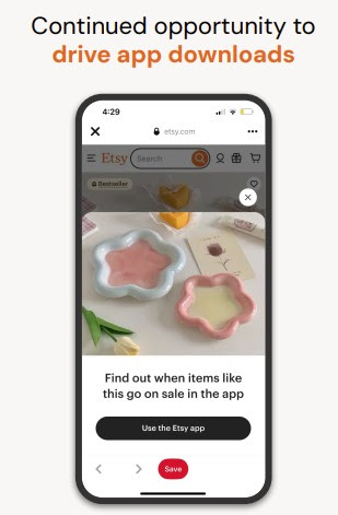 Etsy App downloads - 1
