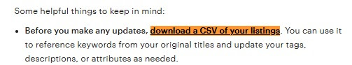 Etsy AI titles - fine print