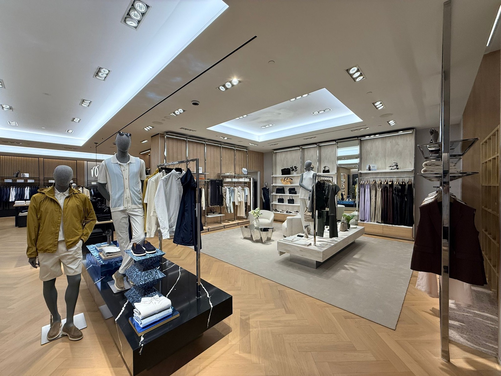 Hugo Boss sales floor with displays
