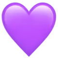 Emoji corazón violeta