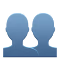 emoji silueta de 2 personas