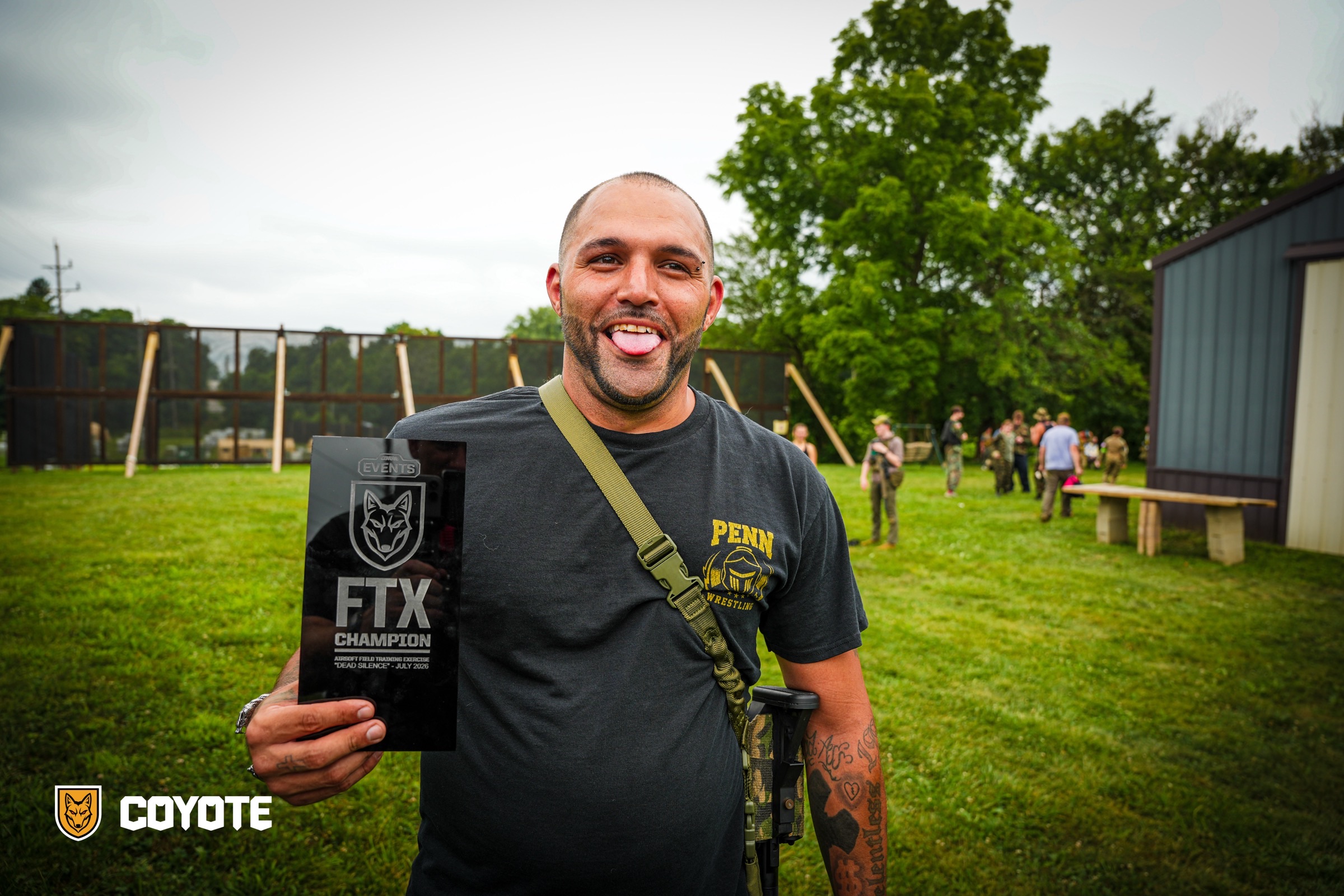 FTX champion with award