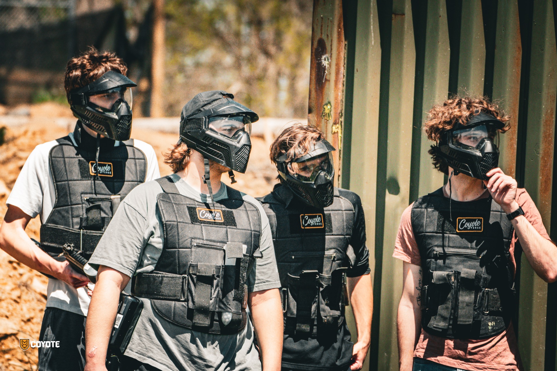 Paintball private party group at Coyote Field