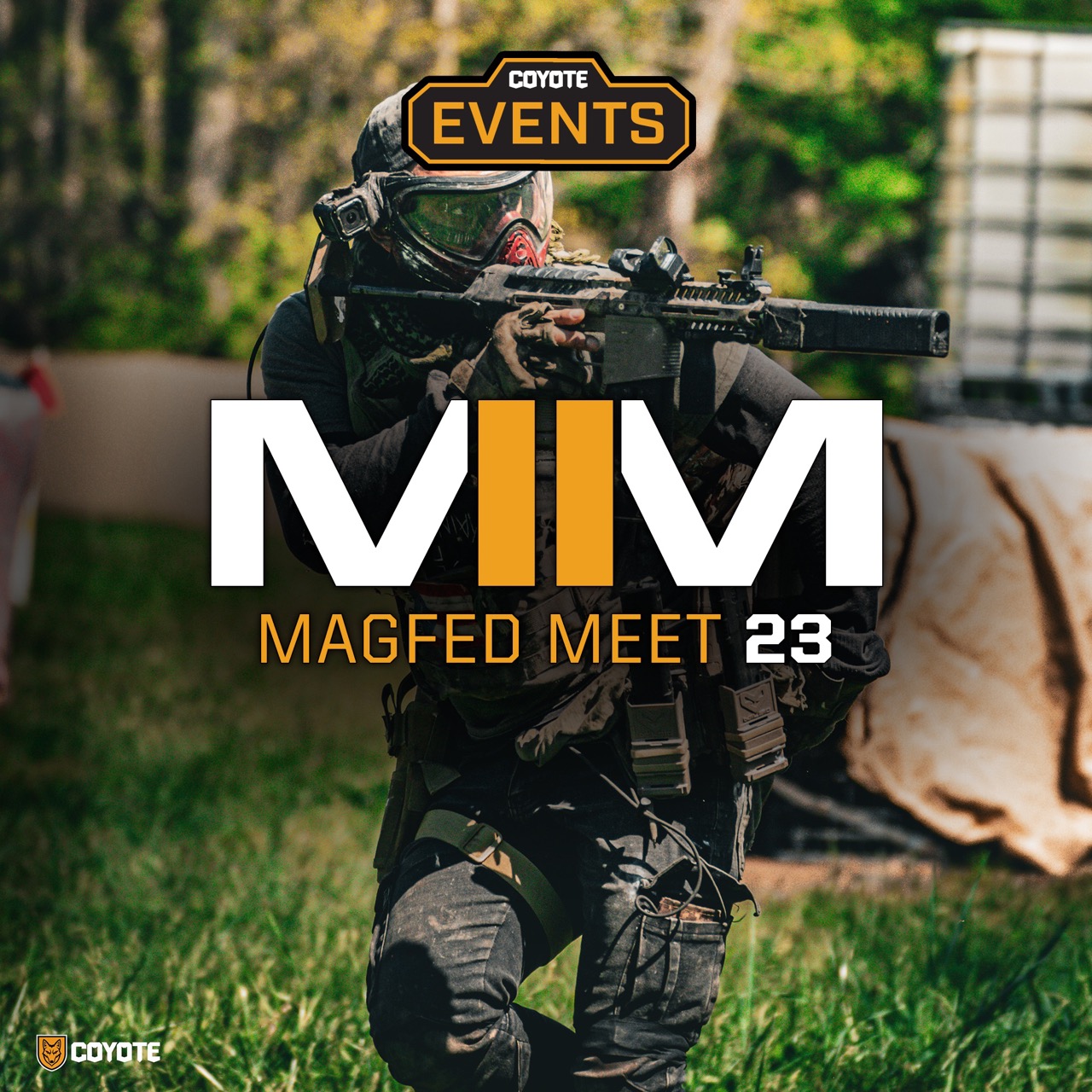 Sunday, September 28th. Select an option to include a rental marker that includes magazines and HPA tank. Rental: Planet Eclipse EMF100 (FSR enabled). Unlike a standard open play day, Magfed Meet focuses on team-based missions, dynamic objectives, battlefield communication, and adapting under pressure. Battles involve various pre-planned scenarios that include objective play, vehicle escort, raid situations, and other unique challenges to add depth to your force on force action. Tickets are non-refundable. Transfers available.