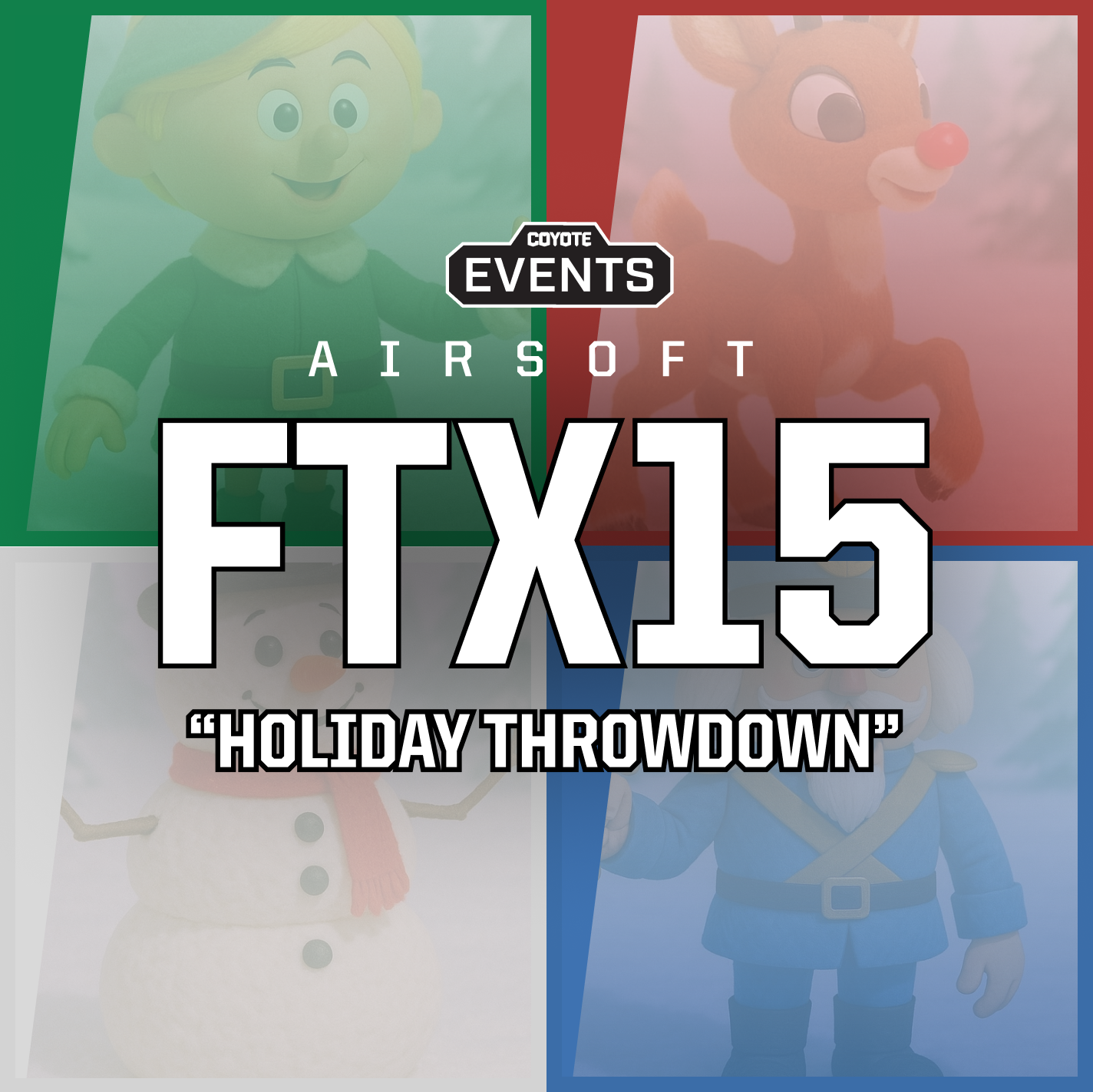 Saturday, December 13th. Our "Organized Airsoft" sessions are called "Field Training Exercises" or FTX for short. In the US military, FTXs are often weekend exercises where cadets apply skills they've learned in other settings. These events are "Small-Batch Scenario" games. Battles involve various pre-planned scenarios that include objective play, vehicle escort, raid situations, and other unique challenges to add depth to your force on force action. Tickets are non-refundable. Transfers available.