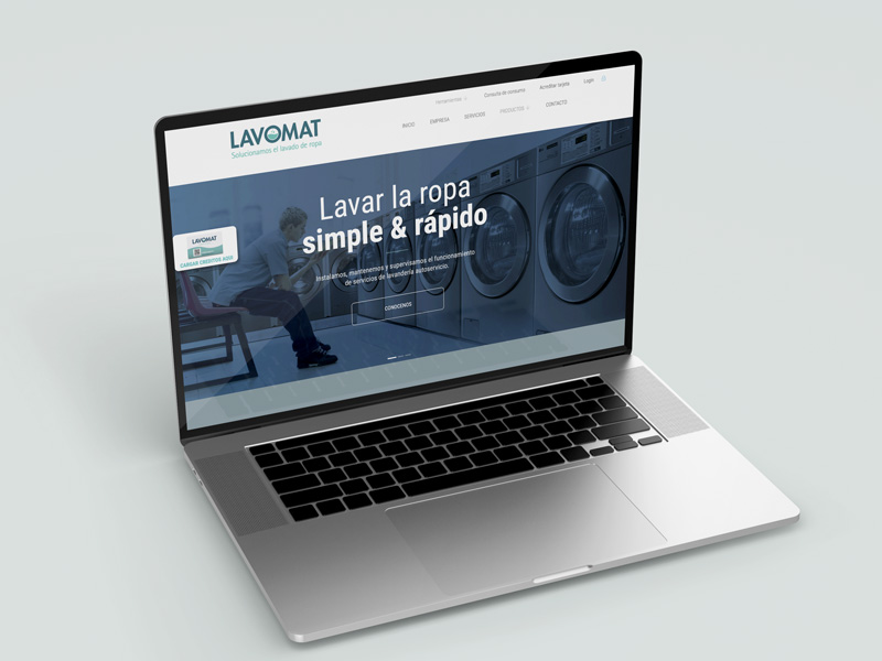 Sitio web Lavomat