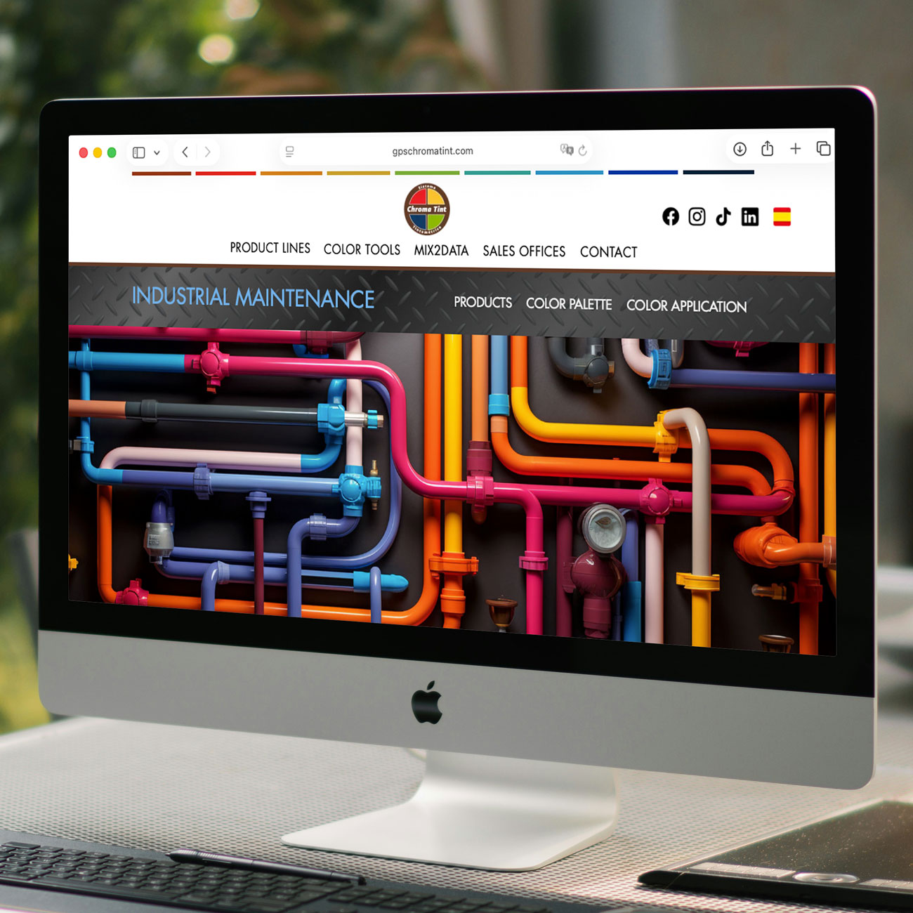 Sitio web Chroma Tint