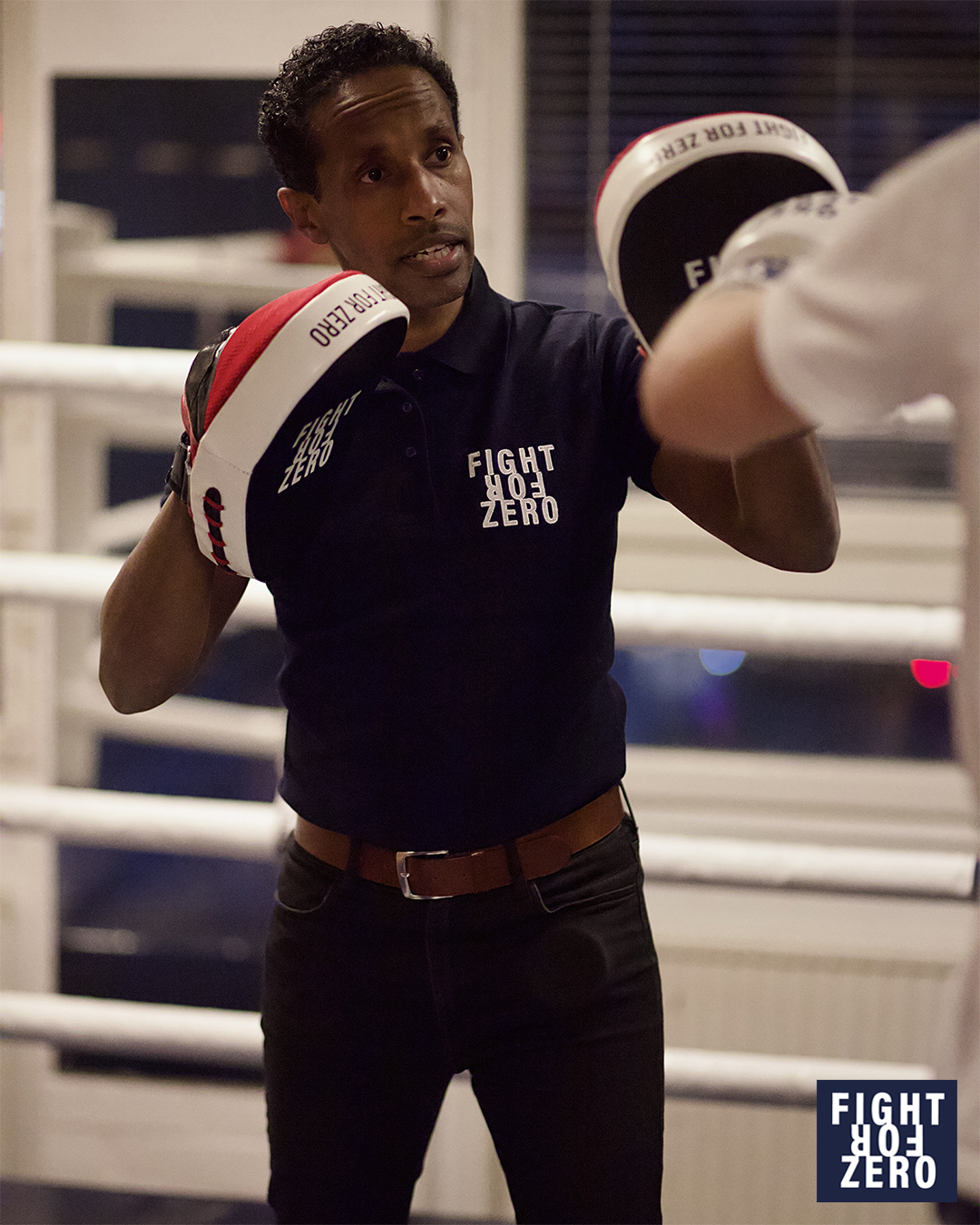 A colorful photo of a boxer's workout