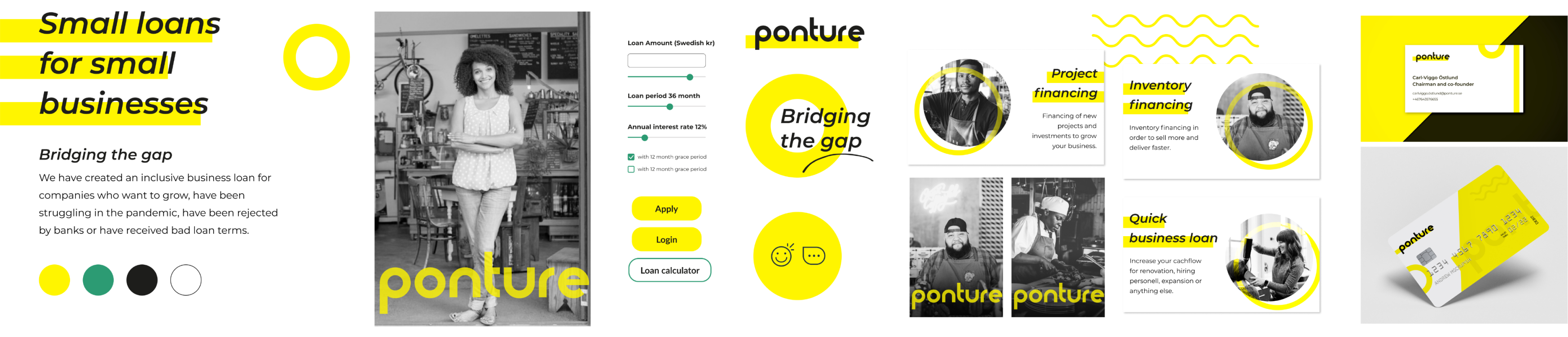Ponture's rebranding stylescape 