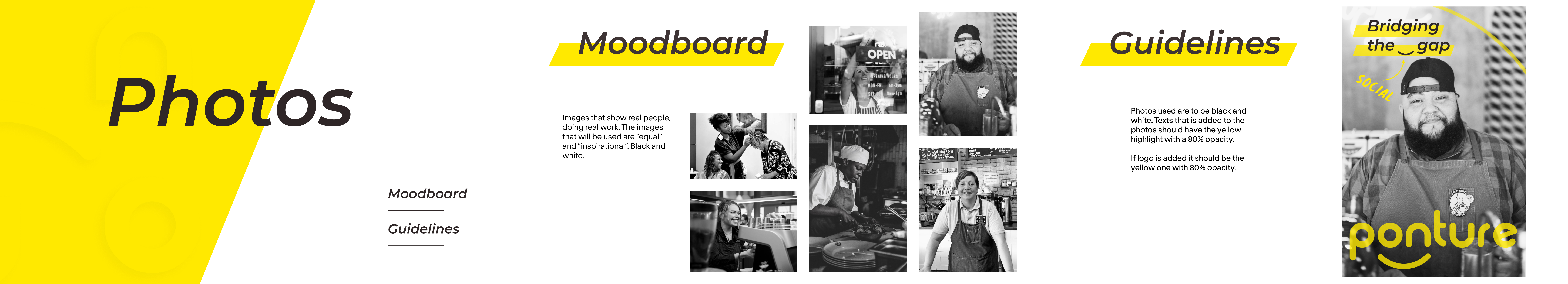 Ponture's rebranding stylescape - photo