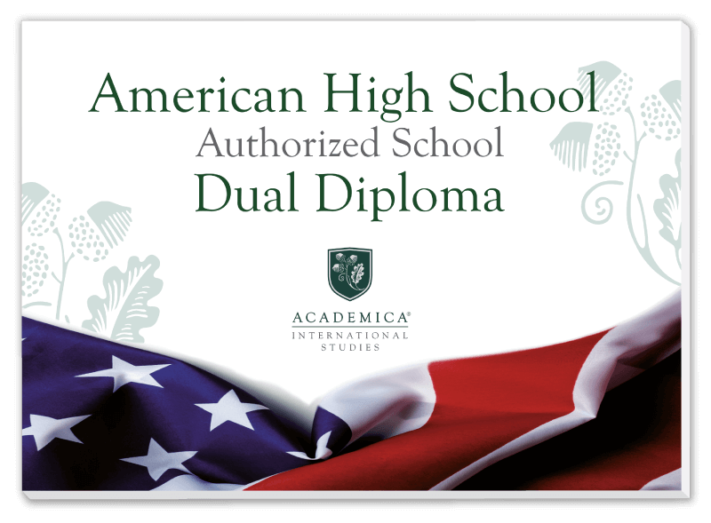 Placa American High School Authorized School Dual Diploma de Academica