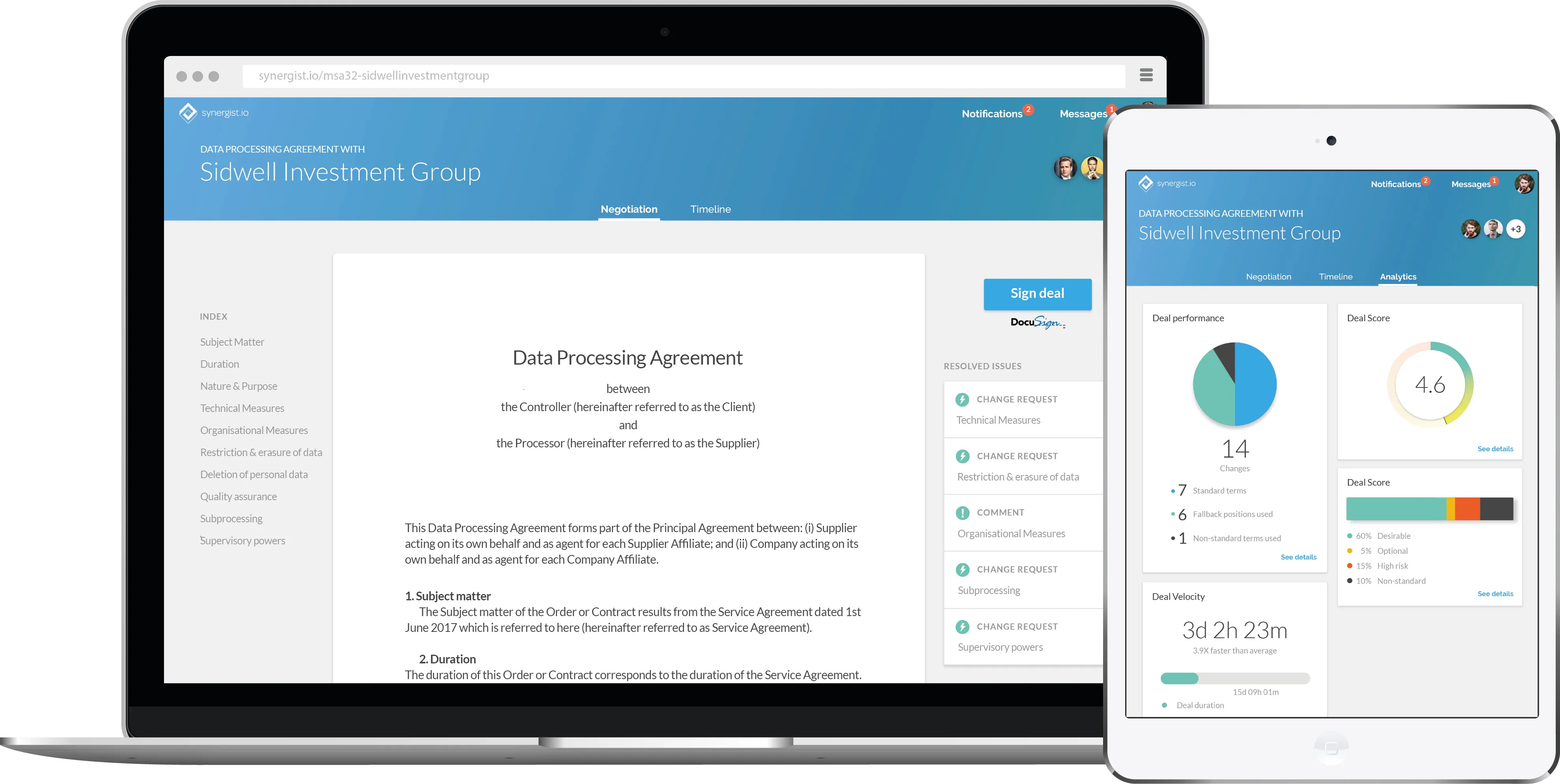 Synergist negotiation platform