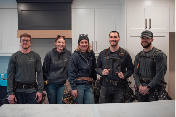 Eagleview’s build team onsite and ready to bring designs to life.