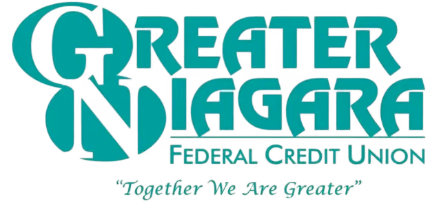 Logo of Greater Niagara Federal Credit Union with the tagline 'Together We Are Greater'.