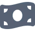 Icon of a paper money bill with a circular symbol in the center.