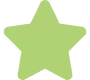Simple green star icon with five points.