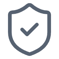 Shield with a check mark icon