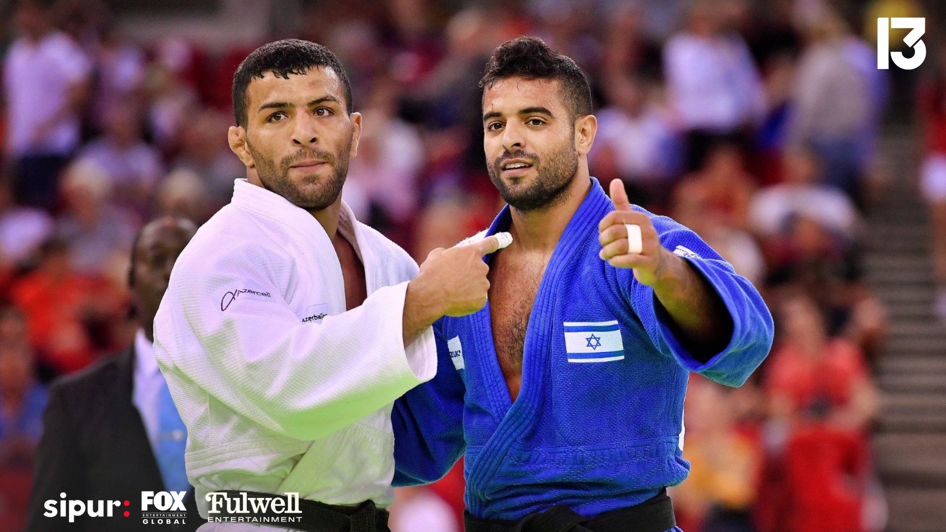Judo athletes Saeid Mollaei and Sagi Muki prepare for a competition