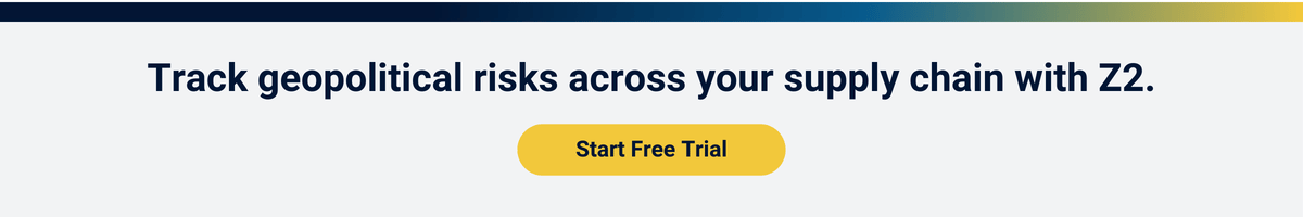 Geopolitical risk across your supply chain