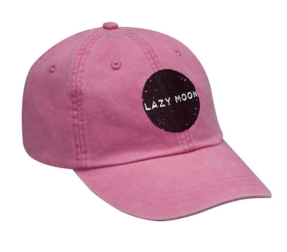 Lazy Moon Logo Hat Pink