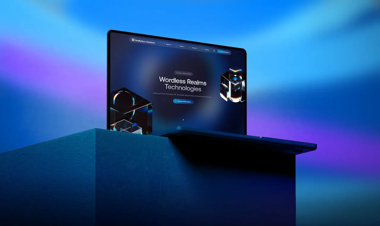 Person wearing robotic arm apparatus in an ornate hall, symbolizing technical power. SEO and growth services in Chicago by Brand Vision Marketing.