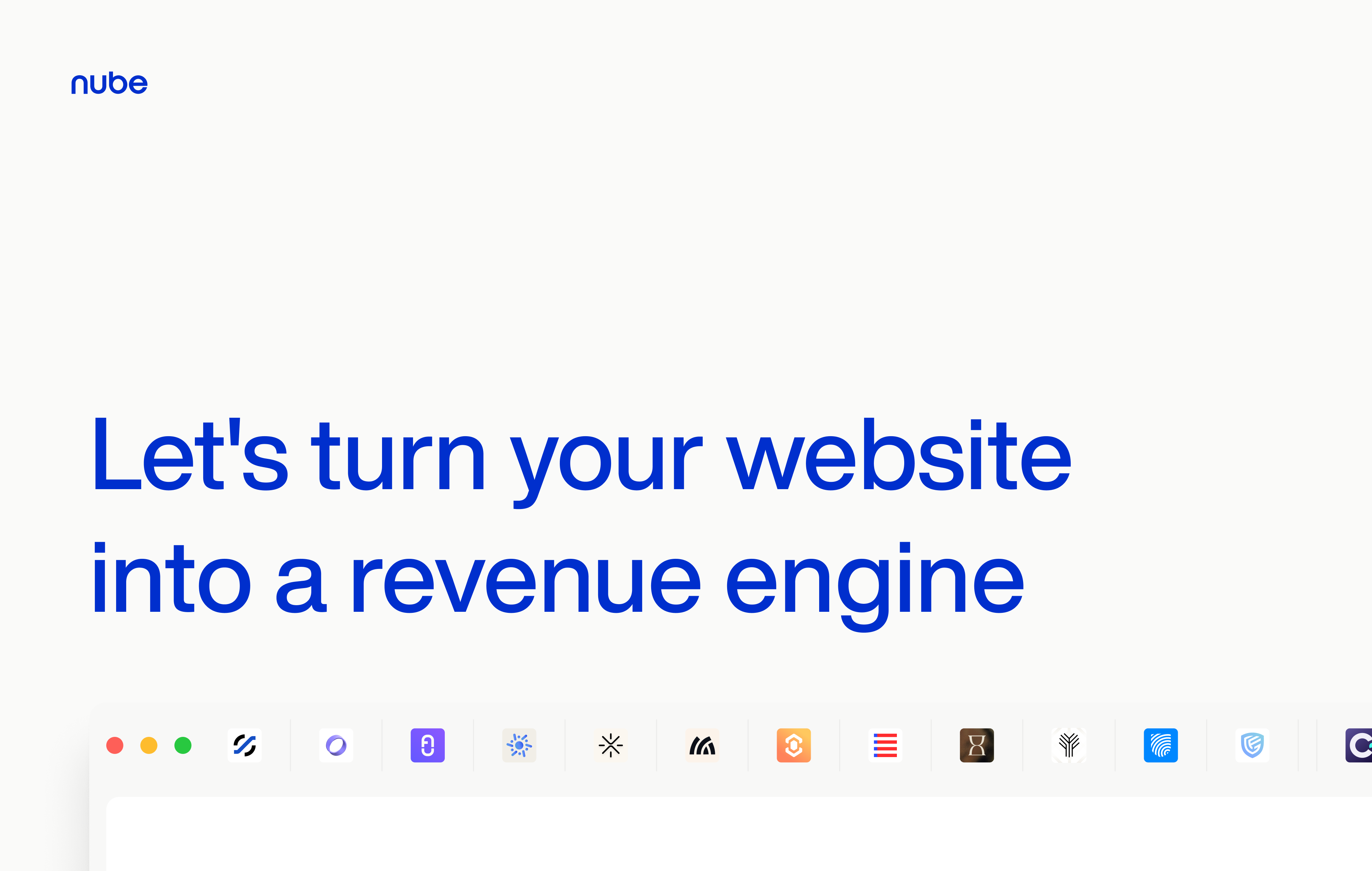 Nube Agency | Let's turn your website into a revenue engine cover image