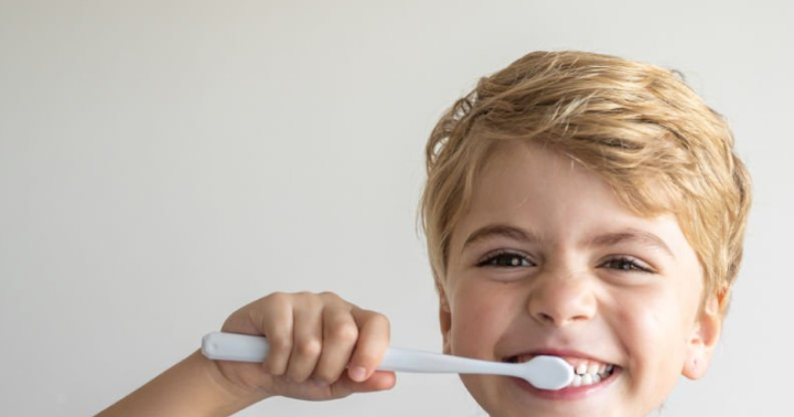 Child brushing their teeth