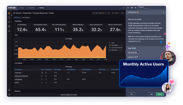 Happy users learning software