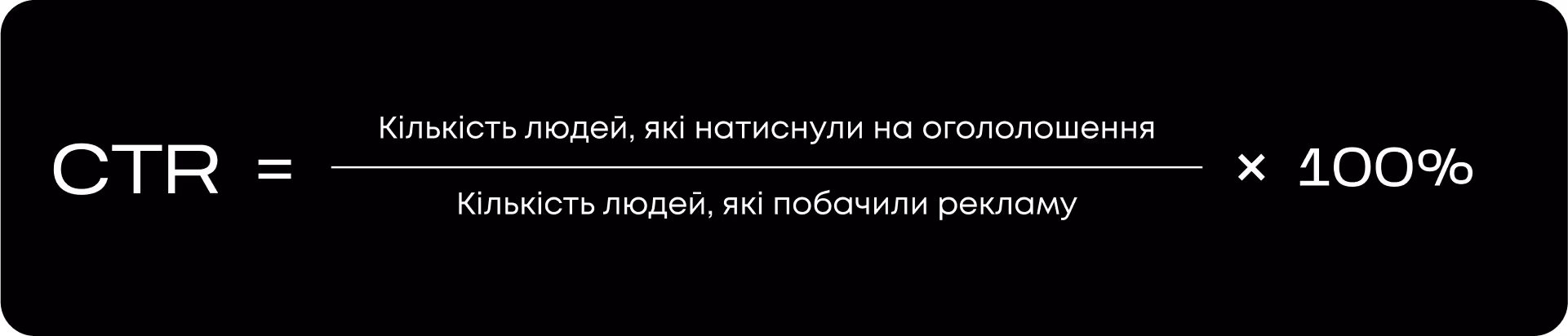 Формула CTR